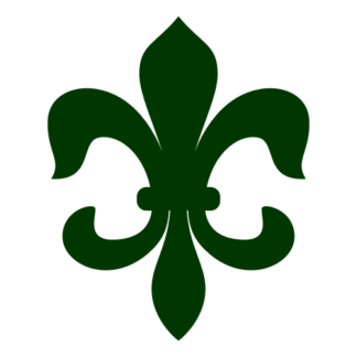 Fleur-de-lis Decal (Dark Green)